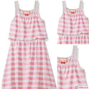 Dreamstar Girls Striped Knit Crochet Sun Dress 2T